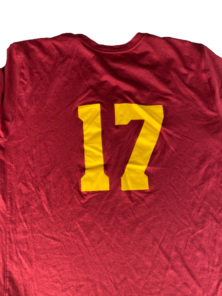 Josh Imatorbhebhe USC Football Nike T-Shirt With Number on Back (Size XL)