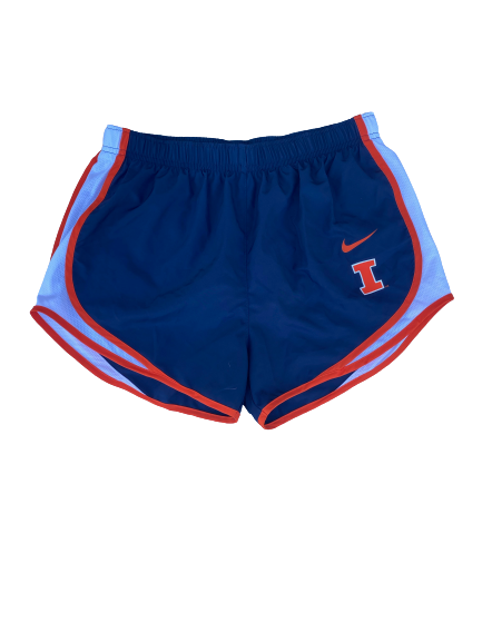 Petra Holesinska Illinois Basketball Team Issued Workout Shorts (Size M)