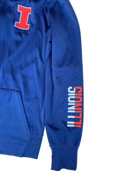 Petra Holesinska Illinois Basketball Team Issued Zip Up Jacket (Size S)
