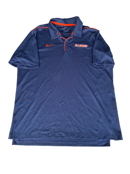Josh Imatorbhebhe Illinois Nike Polo Shirt (Size XL)