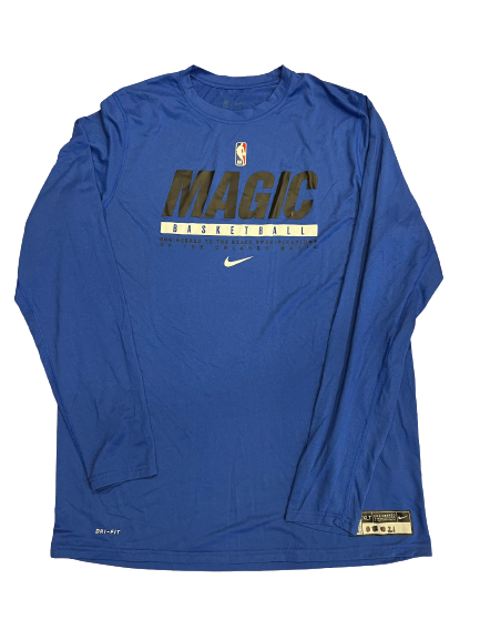 Orlando Magic Team Issued Long Sleeve Workout Shirt (Size XLT)