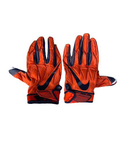 Josh Imatorbhebhe Illinois Football Gloves (Size XXL)
