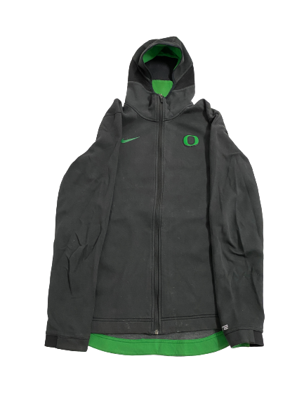 Eric Williams Jr. Oregon Basketball Team-Issued Zip-Up Jacket (Size LT)