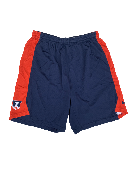 Rayvonte Rice Illinois Team Exclusive Practice Shorts (Size L)