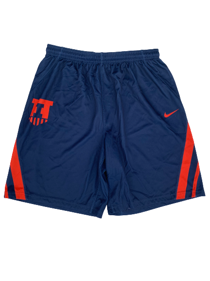 Rayvonte Rice Illinois Team Exclusive Practice Shorts (Size XL)