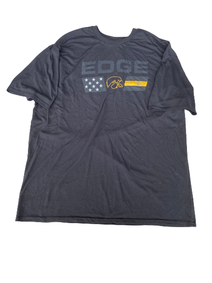 Daviyon Nixon Iowa "Edge" Player-Exclusive Nike T-Shirt (Size XXXL)