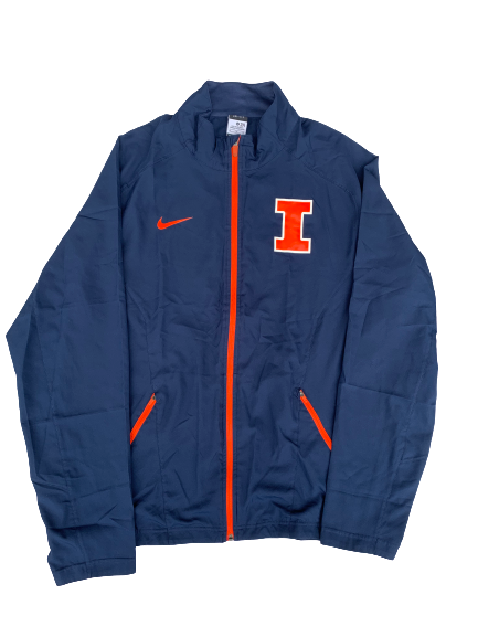 Rayvonte Rice Illinois Team Issued Full-Zip Jacket (Size XL)