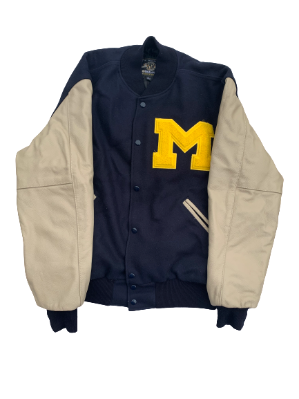 Ramsey Romano Michigan Athlete Official Varsity Letter Jacket (Size L)