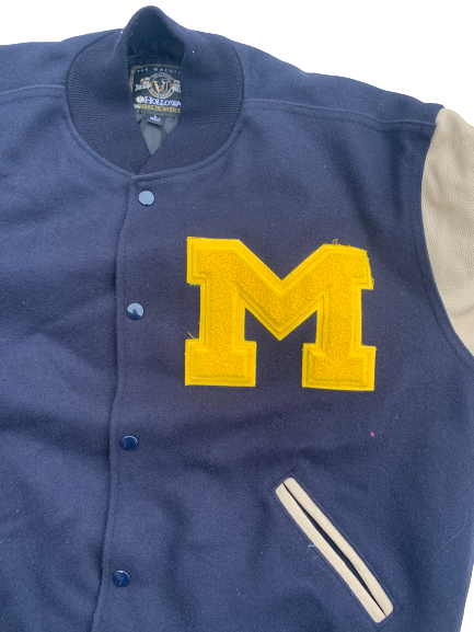 Ramsey Romano Michigan Athlete Official Varsity Letter Jacket (Size L)