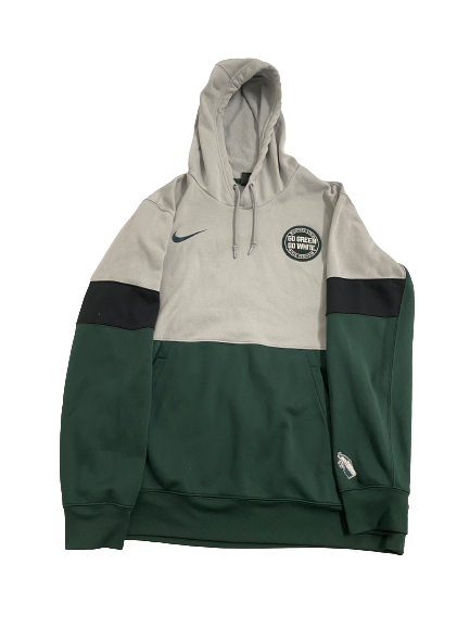 Jayden Reed Michigan State Football Player-Exclusive Hoodie (Size L)