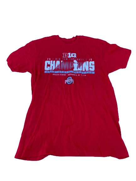 Brady Taylor Ohio State Football Team Issued Big Ten Champions Shirt (Size L)