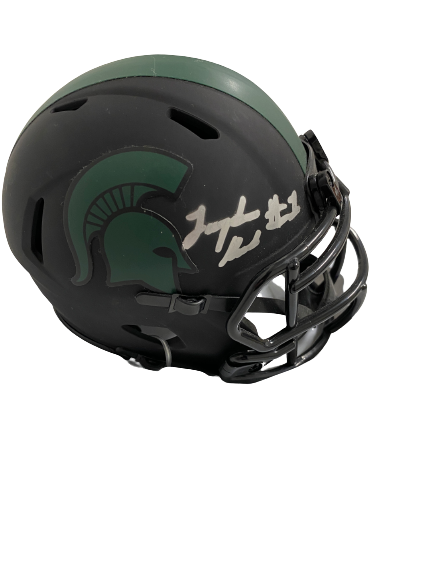 Jayden Reed Michigan State Football Signed Mini Helmet