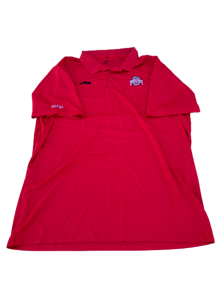 Brady Taylor Ohio State Football Team Issued Polo Shirt (Size XXXL)