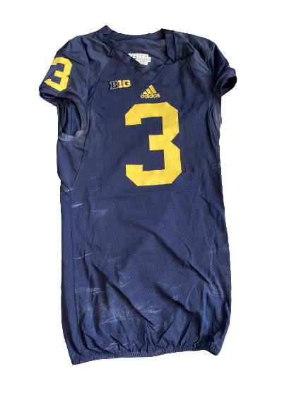 Mike McCray Michigan Football Team Issued Official Game Jersey