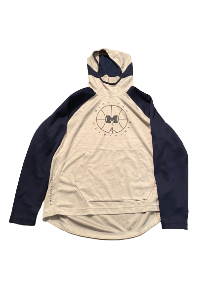 Hailey Brown Michigan Basketball Team Issued Sweatshirt (Size XL)