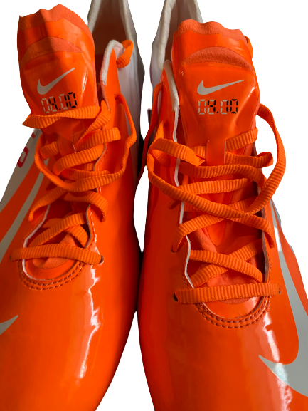 Mike McCray Michigan NFL Combine Cleats With Drawstring Bag (Size