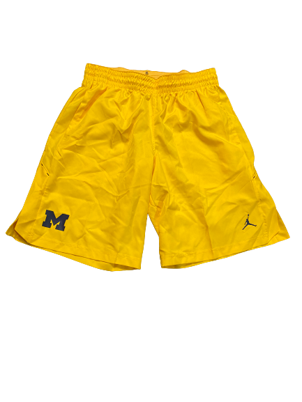 Hailey Brown Michigan Basketball Team Issued Shorts (Size L)