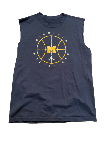 Hailey Brown Michigan Basketball Team Issued Tank Top (Size M)