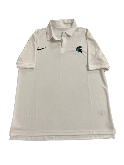 Jayden Reed Michigan State Football Team-Issued Polo Shirt (Size L)