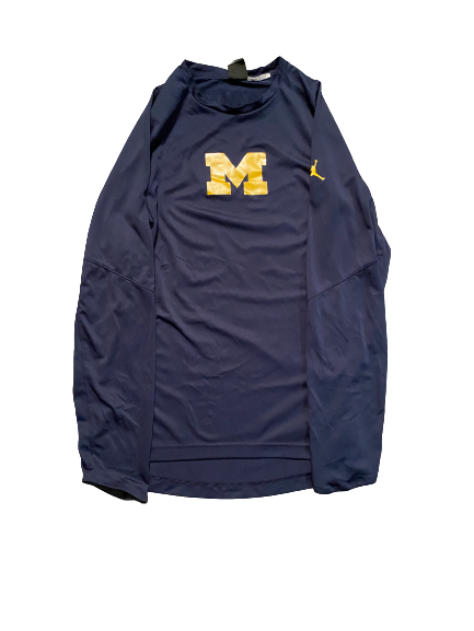 Hailey Brown Michigan Basketball Team Issued Long Sleeve Warm Up (Size M)