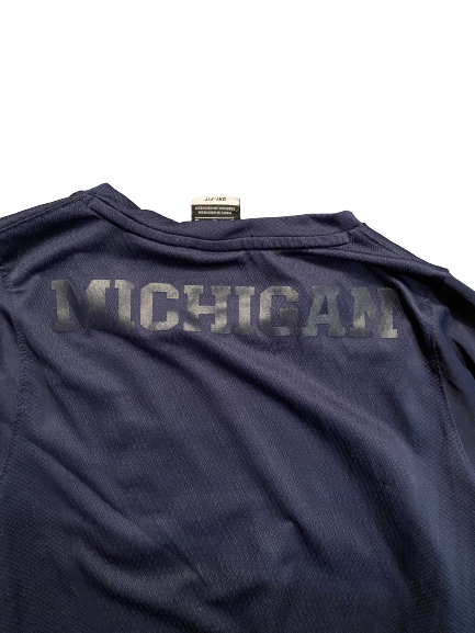 Hailey Brown Michigan Basketball Team Issued Long Sleeve Warm Up (Size M)