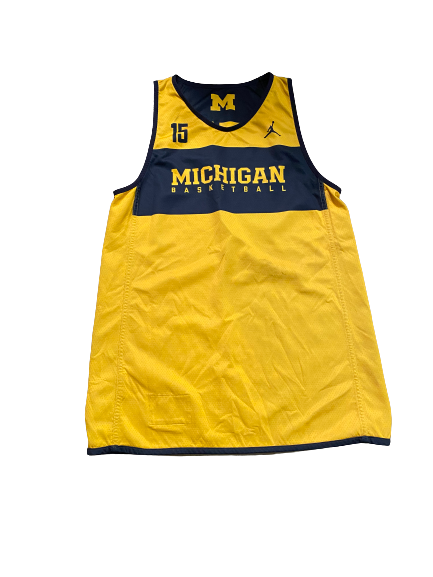 Hailey Brown Michigan Basketball Team Issued Reversible Practice Jersey (Size L)