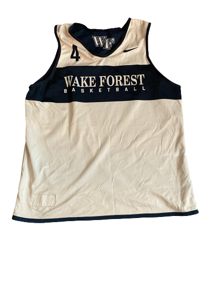 Torry Johnson Wake Forest Basketball Reversible Practice Jersey (Size L)
