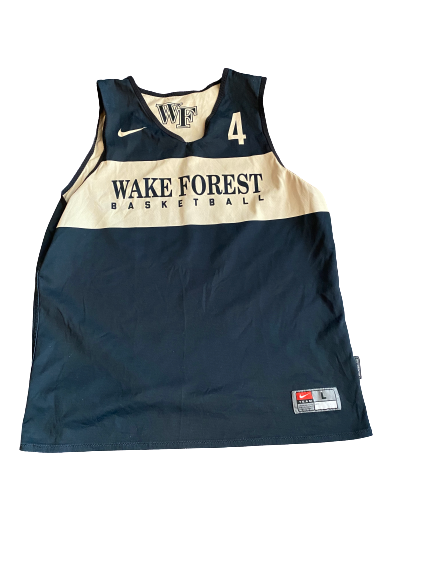 Torry Johnson Wake Forest Basketball Reversible Practice Jersey (Size L)