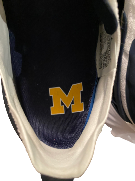 Hailey Brown Michigan Basketball Team Issued Shoes (Size 9.5)
