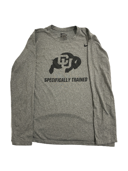 Isaiah Lewis Colorado Football Player-Exclusive Long Sleeve Shirt (Size XL)