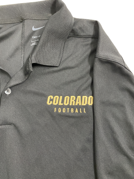 Isaiah Lewis Colorado Football Team Issued Polo Shirt (Size L)