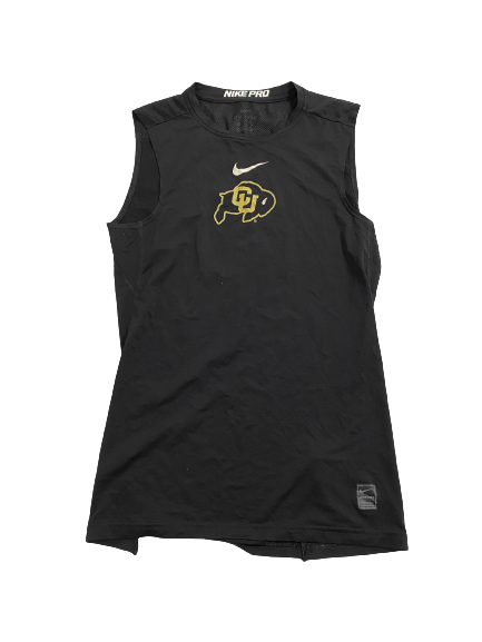 Isaiah Lewis Colorado Football Team Issued Compression Tank (Size L)