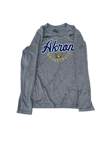 Loren Jackson Akron Basketball Team Exclusive "LeBron" Long Sleeve Workout Shirt (Size S)