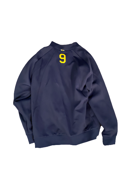 Mike McCray Michigan Football Jordan Zip-Up Jacket With Number (Size XL)