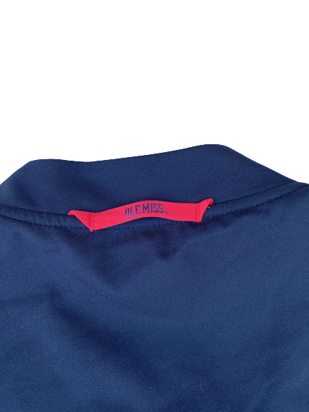 Greer Holston Ole Miss Baseball Team Issued Zip Up Jacket (Size XL)