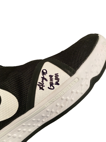 Aaron Henry Michigan State Basketball Signed Game Worn Shoes (Size 15) - Photo Matched
