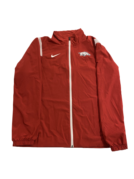 James Jointer Arkansas Football Team-Issued Zip-Up Jacket (Size L)