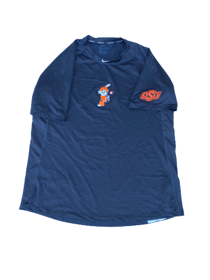 Nick DeNicola Oklahoma State Baseball Team Issued Workout Shirt (Size XL)
