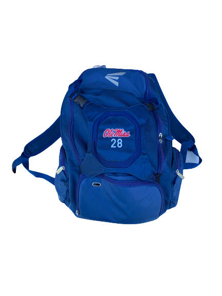 Austin Miller Ole Miss Baseball Player Exclusive Backpack with Number & Player Tag