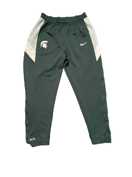 Aaron Henry Michigan State Basketball Team Issued Player Exclusive Sweatpants (Size XL)