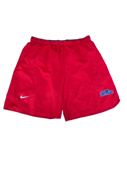 Austin Miller Ole Miss Baseball Team Issued Workout Shorts (Size 2XL)