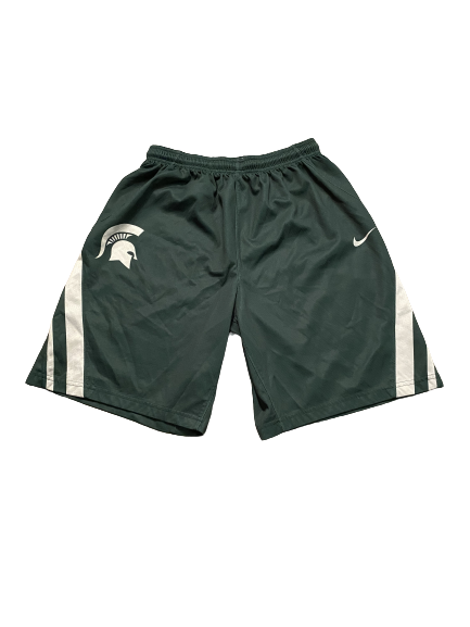 Aaron Henry Michigan State Basketball Player Exclusive Practice Shorts (Size L)