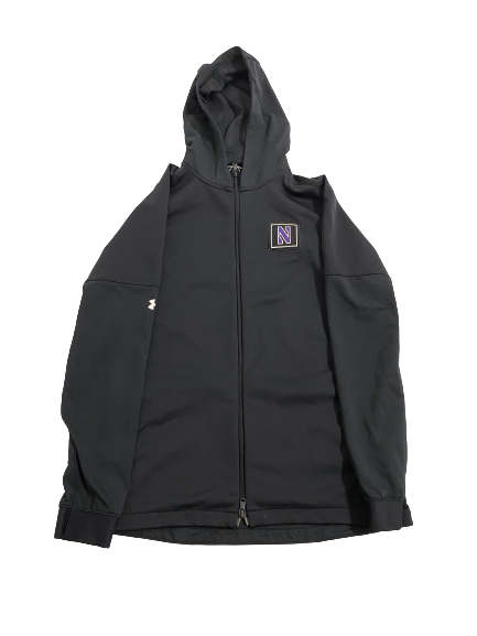 Eric Zalewski Northwestern Basketball Team-Issued Zip Up Jacket (Size L)