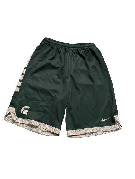 Aaron Henry Michigan State Basketball Player Exclusive Practice Shorts (Size M)