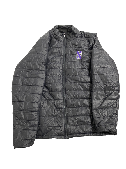 Eric Zalewski Northwestern Basketball Team-Issued Winter Jacket (Size L)