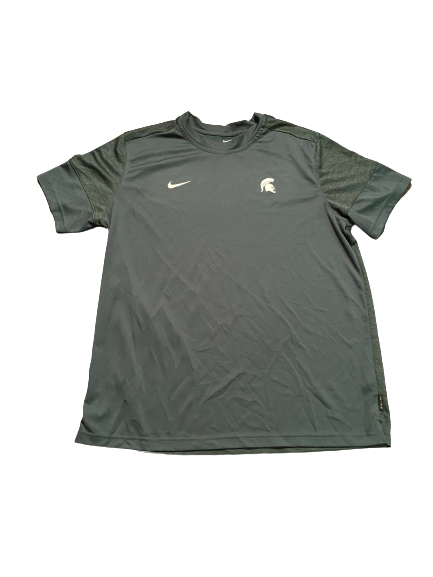 Aaron Henry Michigan State Basketball Team Issued Workout Shirt (Size XL)