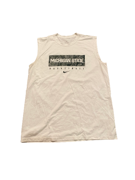 Aaron Henry Michigan State Basketball Team Issued Workout Tank (Size XLT)