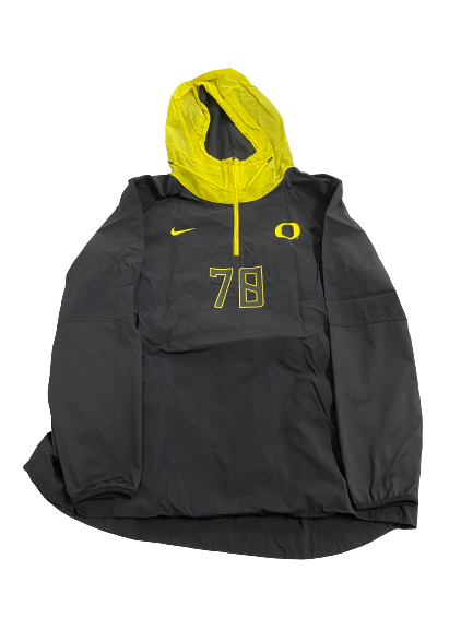 Alex Forsyth Oregon Football Player-Exclusive Windbreaker With Number (Size XXXL)