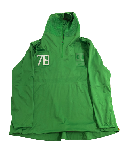 Alex Forsyth Oregon Football Player-Exclusive Zip-Up Jacket With Number (Size XXXL)