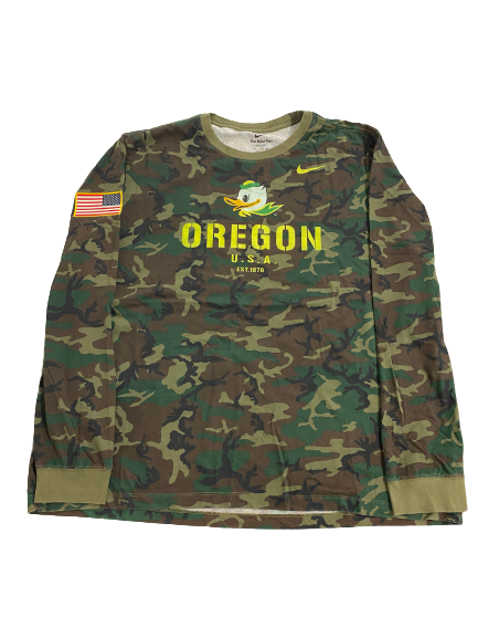 Alex Forsyth Oregon Football Player-Exclusive Long Sleeve Shirt (Size XXXL)